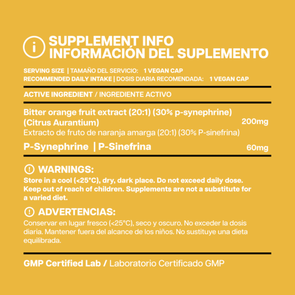2 P-sinefrina Natural Beast 60 mg - 60 cápsulas veganas